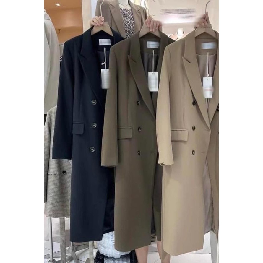 Áo khoác mangto nữ dáng dài 2 lớp, áo khoác nữ dáng dài chất xịn