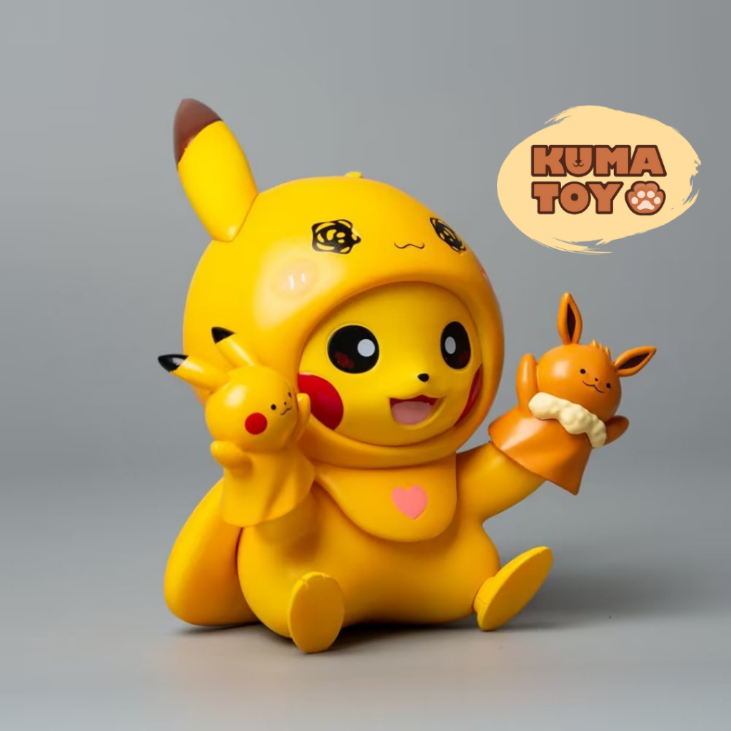 Mô hình Pikachu cao 11cm và Spyduck, Eevee, Slowpoke dễ thương - Figure Pokemon anime