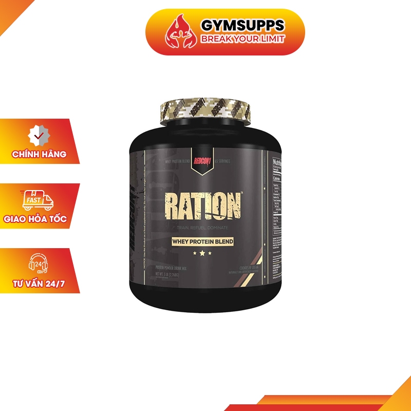 REDCON1 RATION WHEY PROTEIN Sữa Hỗ Trợ Tăng Cơ Cho Gymer 5LBS 100% Chính Hãng