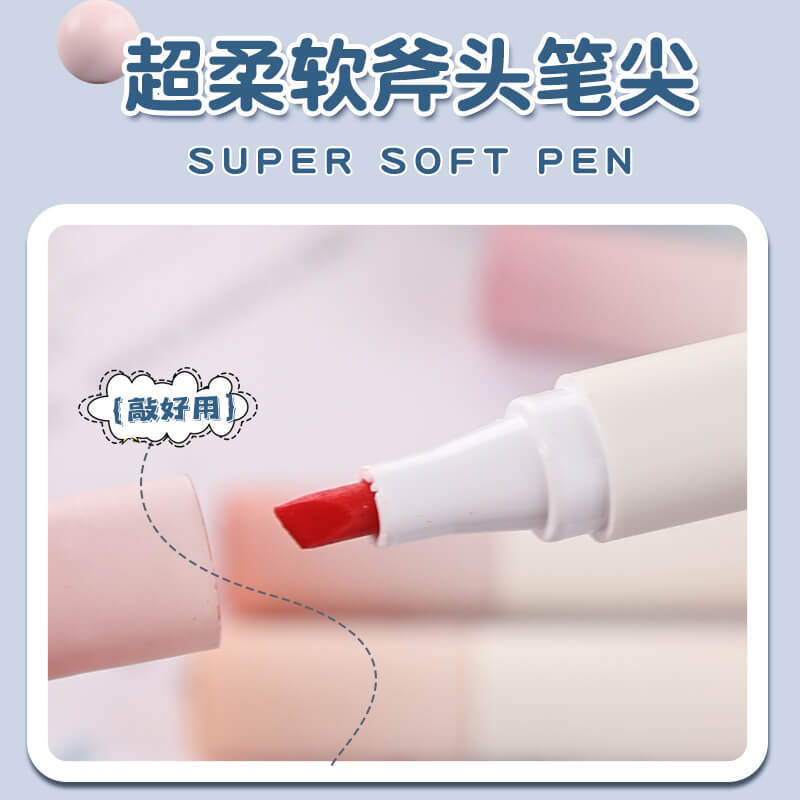 Set bút dạ quang, bút ghi nhớ 4 màu Gradual, đánh dấu highlight pastel Gooo ngòi mềm cho học sinh, sinh viên