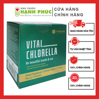 Tảo lục Vital Chlorella, Hàng chính hãng công ty (Hộp 30 gói)