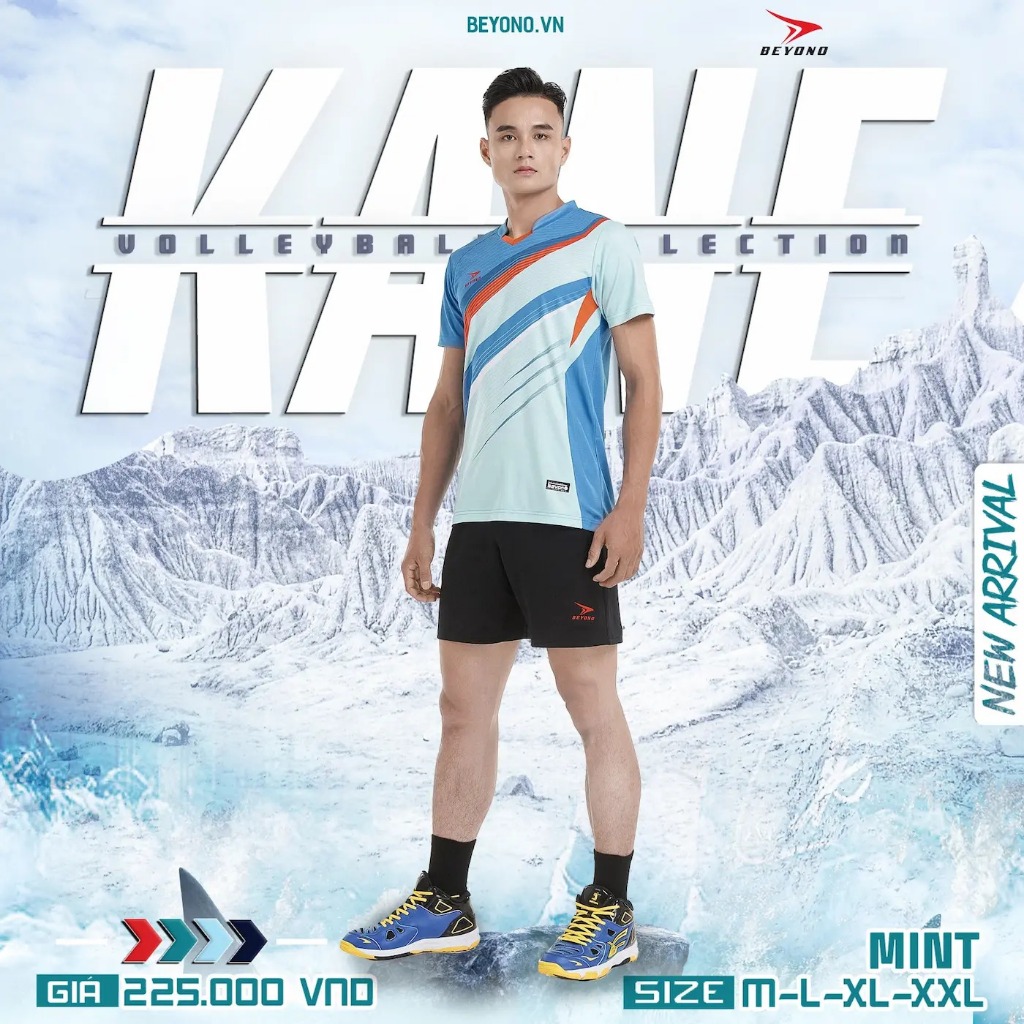 Bộ Quần Áo Bóng Chuyền Nam Beyono Kane 2023,Áo bóng chuyền đẹp thoáng mát mới nhất