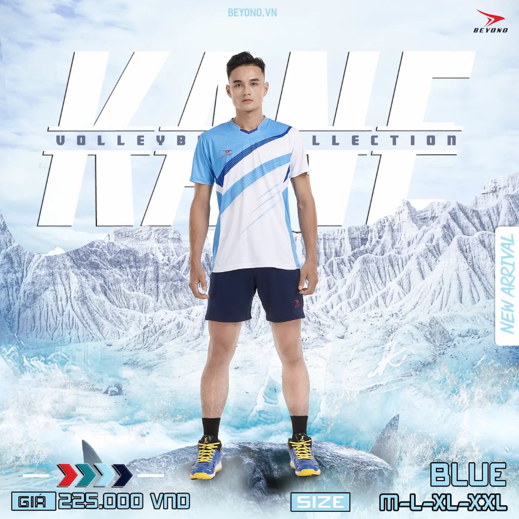 Bộ Quần Áo Bóng Chuyền Nam Beyono Kane 2023,Áo bóng chuyền đẹp thoáng mát mới nhất
