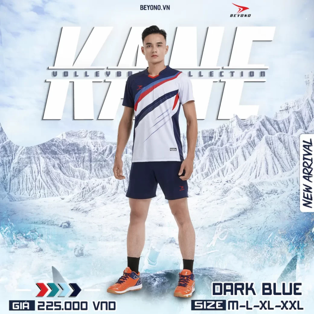 Bộ Quần Áo Bóng Chuyền Nam Beyono Kane 2023,Áo bóng chuyền đẹp thoáng mát mới nhất