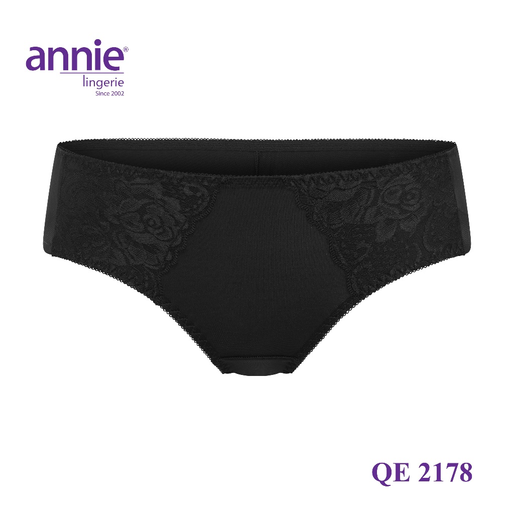 Combo 5 quần lót nữ không viền sau annie QE 2178 không vết hằn, co giãn 4 chiều, lưng thấp có ren, thoáng mát cả ngày