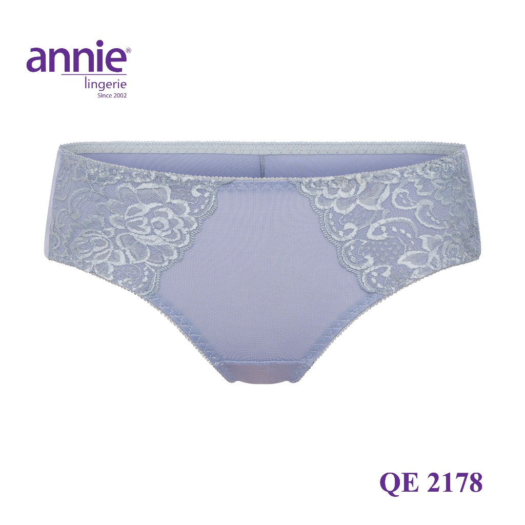 Combo 5 quần lót nữ không viền sau annie QE 2178 không vết hằn, co giãn 4 chiều, lưng thấp có ren, thoáng mát cả ngày