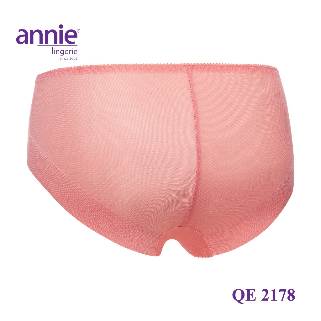 Combo 5 quần lót nữ không viền sau annie QE 2178 không vết hằn, co giãn 4 chiều, lưng thấp có ren, thoáng mát cả ngày