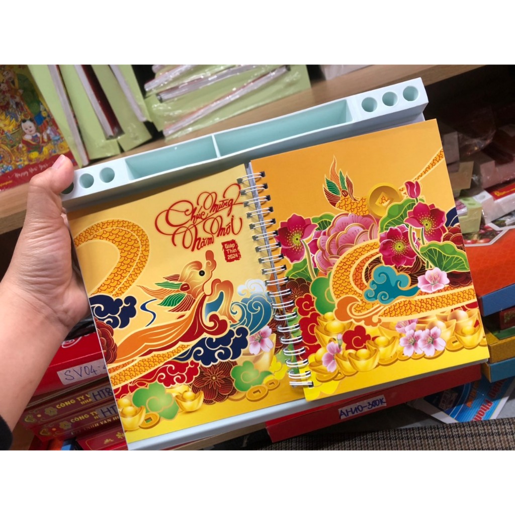 Lịch để bàn Ngân Hà đế nhựa Năm 2024 Giáp Thìn