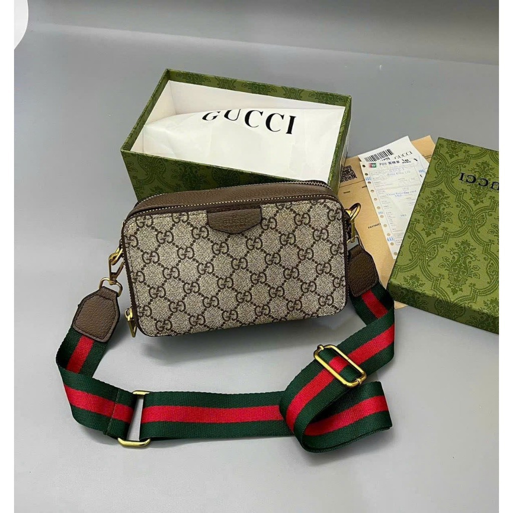 Túi đeo chéo Nam Nữ họa tiết vân chữ mini thời trang , Túi đeo vai hình hộp nam nữ mini 2023