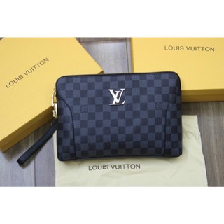 Túi ví Nam Nữ clutch l.v khoá số cầm tay fullbox unisex da đẹp,mềm