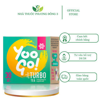 Trà thảo mộc Yoo Go Turbo Tea Siberian, hỗ trợ giảm cân, cải thiện tiêu hóa