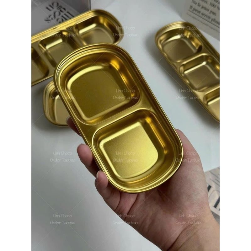 KHAY INOX GIA VỊ LOẠI 1 NGĂN, 2 NGĂN, 3 NGĂN