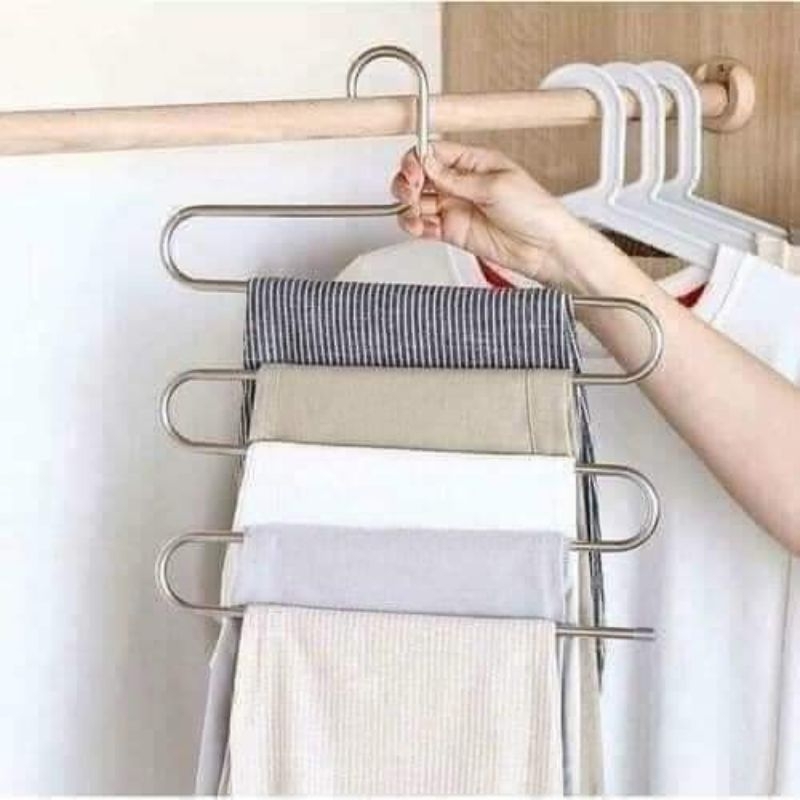 MÓC TREO QUẦN ÁO 5 TẦNG THÔNG MINH TIỆN DỤNG