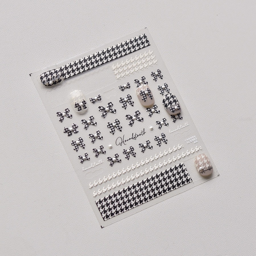 Sticker nail 5D lụa trang trí móng tay nail