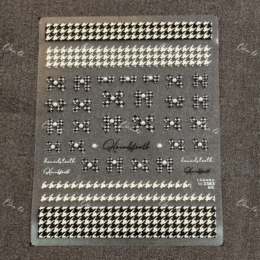 Sticker nail 5D lụa trang trí móng tay nail