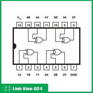 IC 74HC86 điện áp -0.5 ~ 7V