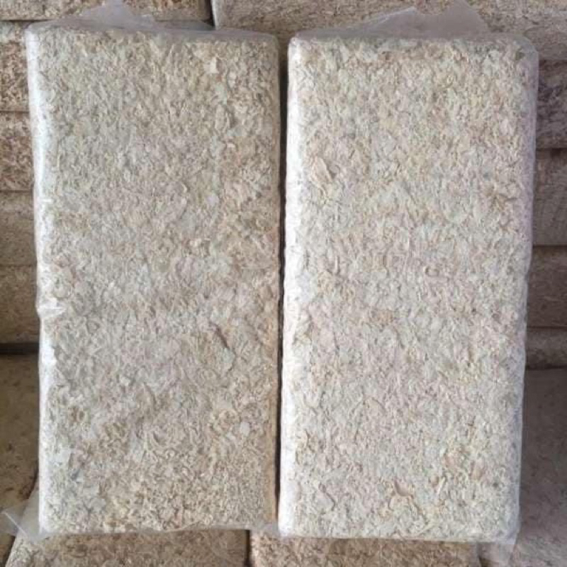 Mùn cưa nén 1kg gỗ thông loại đẹp dùng lót chuồng thú cưng, mùn cưa hamster