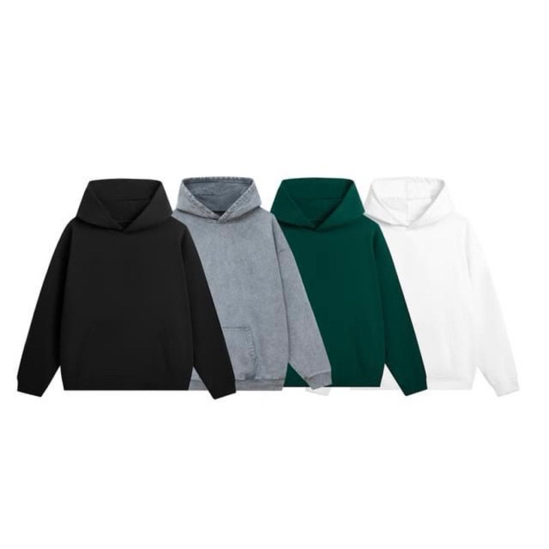 Áo Khoác HOODIE Wash Xám chất chân cua cotton, 350gsm Dày Dặn tiêu chuẩn local brand