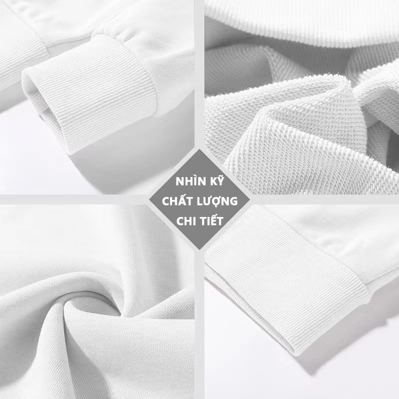 Áo khoác nỉ nữ có mũ Trắng thời trang CLOT Hoodie unisex Y0524 bigsize phim hoạt hình mèo đen