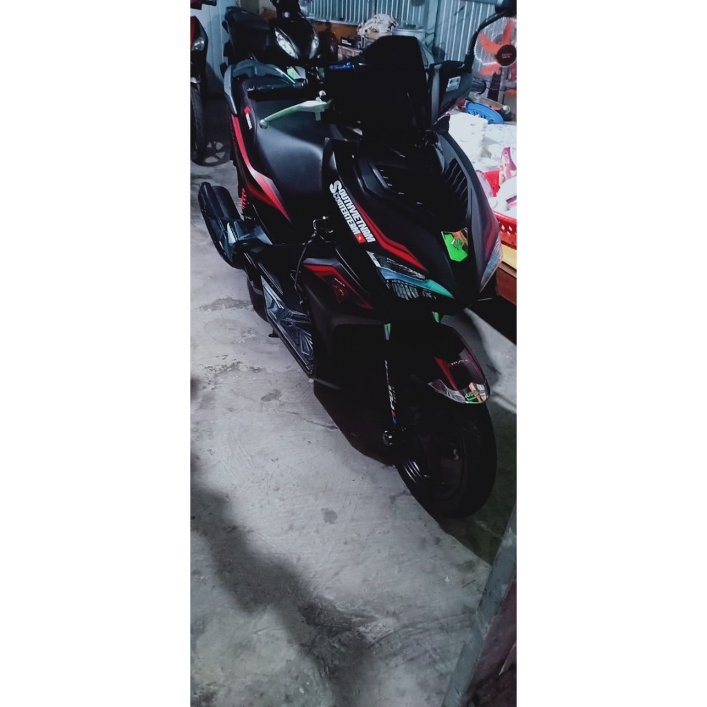 Hình dán xe, miếng tem dán xe chữ south vietnam scooter team  chất liệu decal PVC chống nước - anchi printing