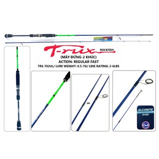 CẦN CÂU CÁ - CẦN LURE ULTRA LIGHT MÁY ĐỨNG 2 KHÚC PROHUNTER T-RUX ROCK FISH TRS - KHOEN FUJI - 1.98m/2.1m/2.28m