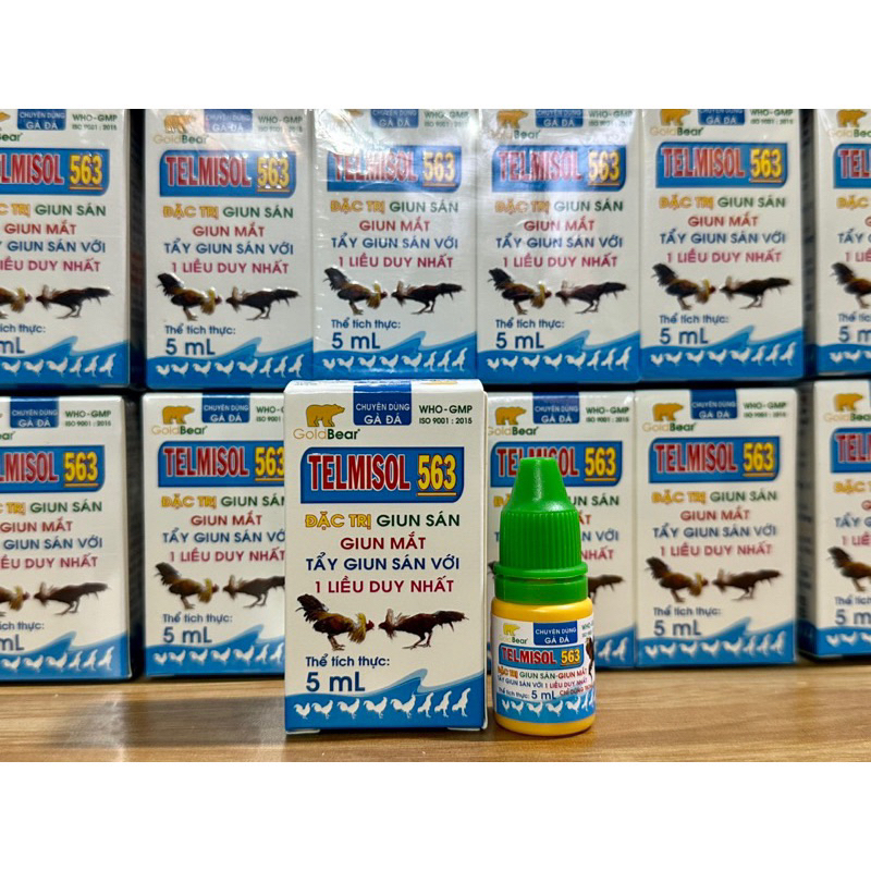TELMISOL 563 Tr.ị giun sán, giun mắt cho chiến kê