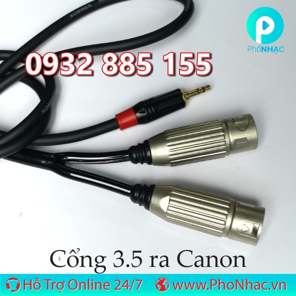 Dây Canon Cái ra Canon Đực, Ra AV, ra 6 Ly, Ra 3.5 đủ loại dài 0,5m 1m 2m 3m Loại TỐT | Phố Nhạc