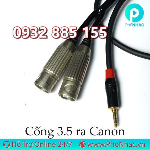 Dây Canon Cái ra Canon Đực, Ra AV, ra 6 Ly, Ra 3.5 đủ loại dài 0,5m 1m 2m 3m Loại TỐT | Phố Nhạc