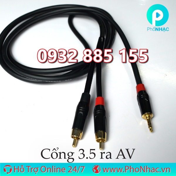 Dây Canon Cái ra Canon Đực, Ra AV, ra 6 Ly, Ra 3.5 đủ loại dài 0,5m 1m 2m 3m Loại TỐT | Phố Nhạc