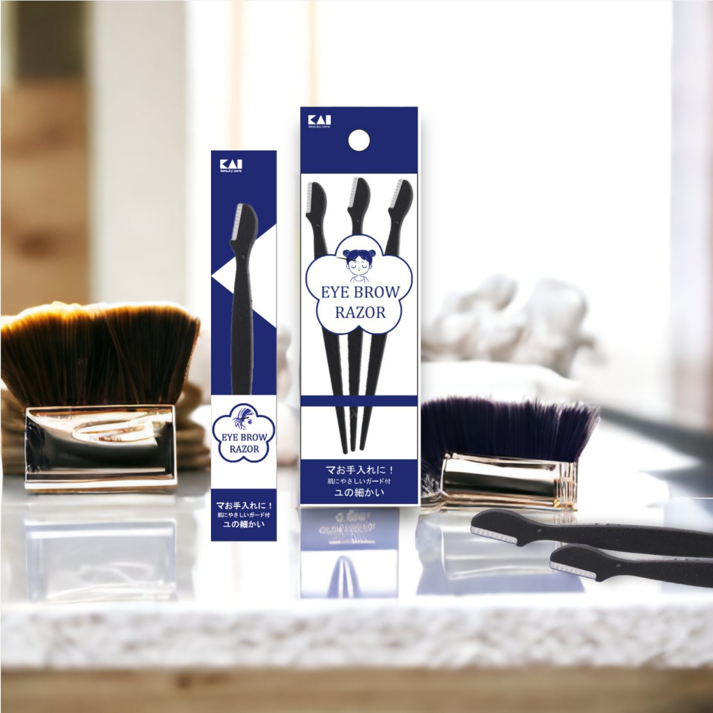 Dao Cạo Lông Mày Cán Dài Kai Groom HC1162