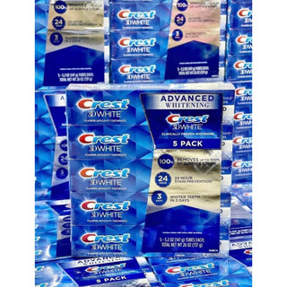 [LẺ 1 TUÝP 147g] Kem Đánh Răng Crest 3D White Advanced Whitening của Mỹ