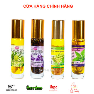 Bộ 4 chai dầu gió thảo dược 4 mùa OTOP Thailand (Mỗi chai 8ml)