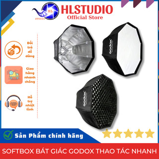 Softbox bát giác godox thao tác nhanh, kích thước 95cm, 120cm - đèn chụp ảnh chuyên nghiệp - hl studio