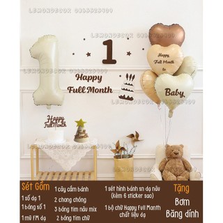 Sét bóng đầy tháng-full month bé trai bé gái mẫu mới nhất-by Lemondecor