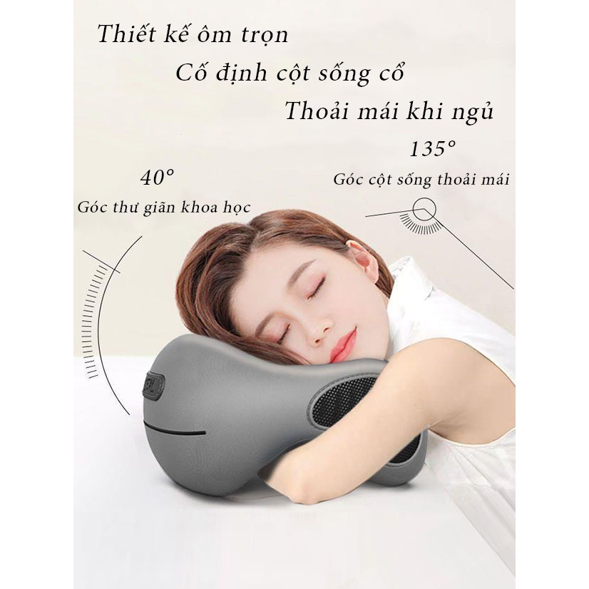 Gối Massage Cổ Chữ U Cosseal, Thay đổi nhiều tư thế linh hoạt, chống mỏi vai gáy, dành cho văn phòng, du lịch, đi học