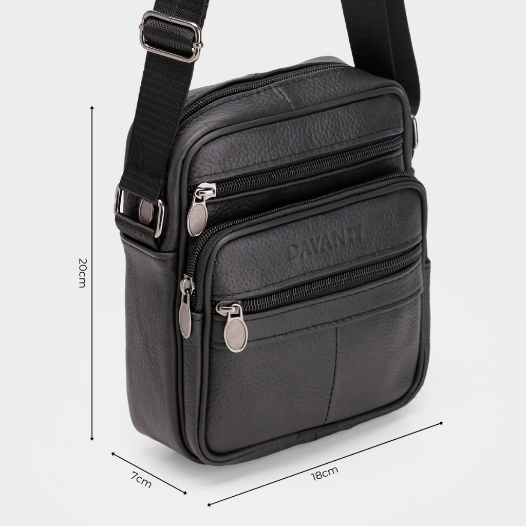 Túi Da Bò Đeo Chéo Dáng Hộp Mini Phong Cách DD07