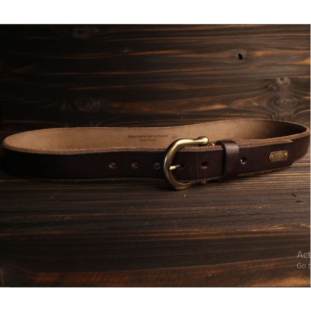 Thắt Lưng Dây Nịt Nam Da Bò Nguyên Miếng Khóa KIm Đồng Nguyên Chất Cao Cấp Bảo Hành 10 năm - Đồ Da Kingshop