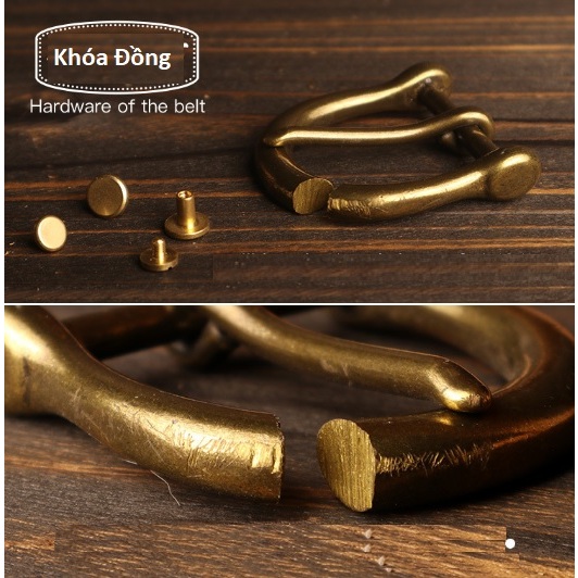 Thắt Lưng Dây Nịt Nam Da Bò Nguyên Miếng Khóa KIm Đồng Nguyên Chất Cao Cấp Bảo Hành 10 năm - Đồ Da Kingshop