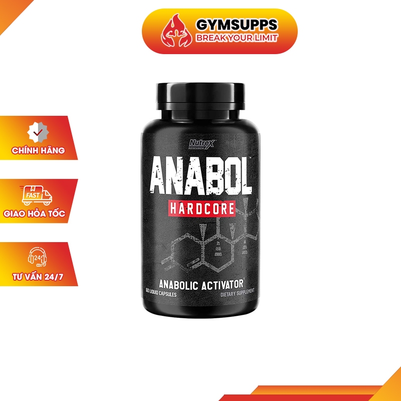 NUTREX ANABOL HARDCORE 60 VIÊN - Hỗ Trợ Phát Triển Cơ Bắp