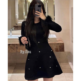ĐẦM JEAN HỞ LƯNG CHÉO DÂY