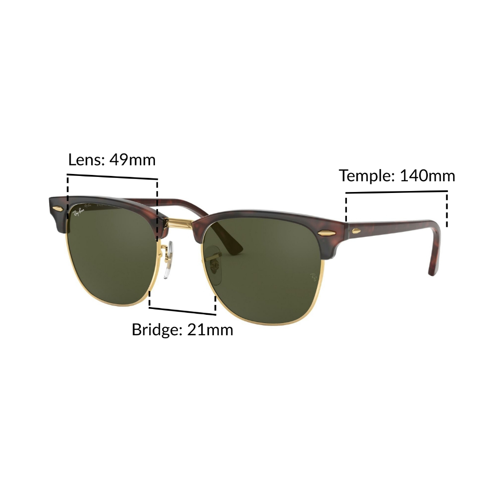 Mắt kính RAY-BAN CLUBMASTER - RB3016 W0366 Size 49 - Kính mát