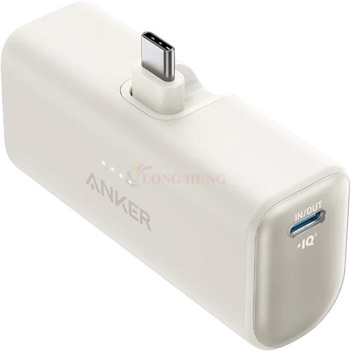 Sạc dự phòng kèm cổng sạc USB-C dạng gập Anker Nano Power Bank 1Type-C PD 22.5W 5000mAh A1653 - Hàng chính hãng