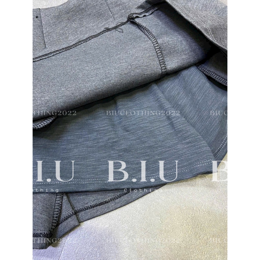 Set áo croptop kèm nón dây đôi hở lưng chân váy xếp ly đính nơ Jen Set Biu Clothing BB0159