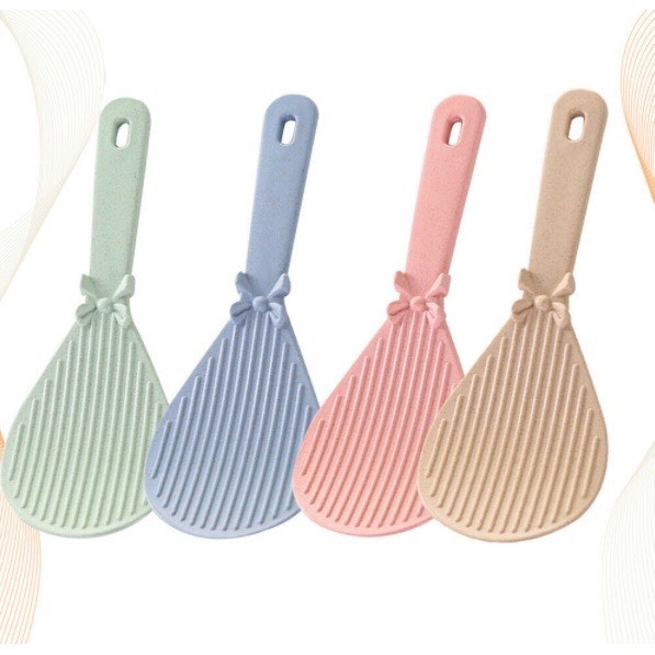 Muôi / Môi xới cơm hình nơ bằng nhựa chịu nhiệt an toàn