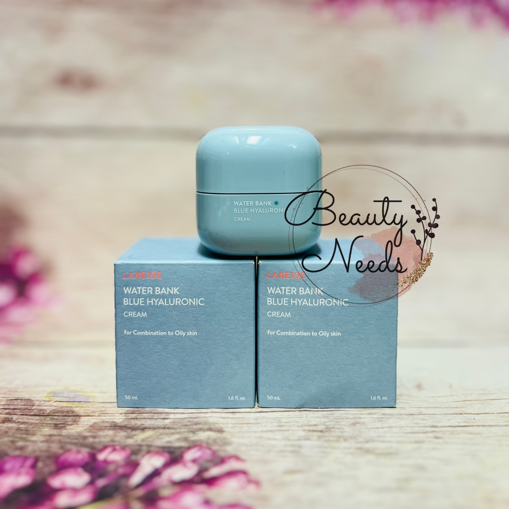 Kem Dưỡng Ẩm Laneige Dành Cho Da Dầu Và Da Hỗn Hợp 50ml Water Bank Blue HA Cream Oily