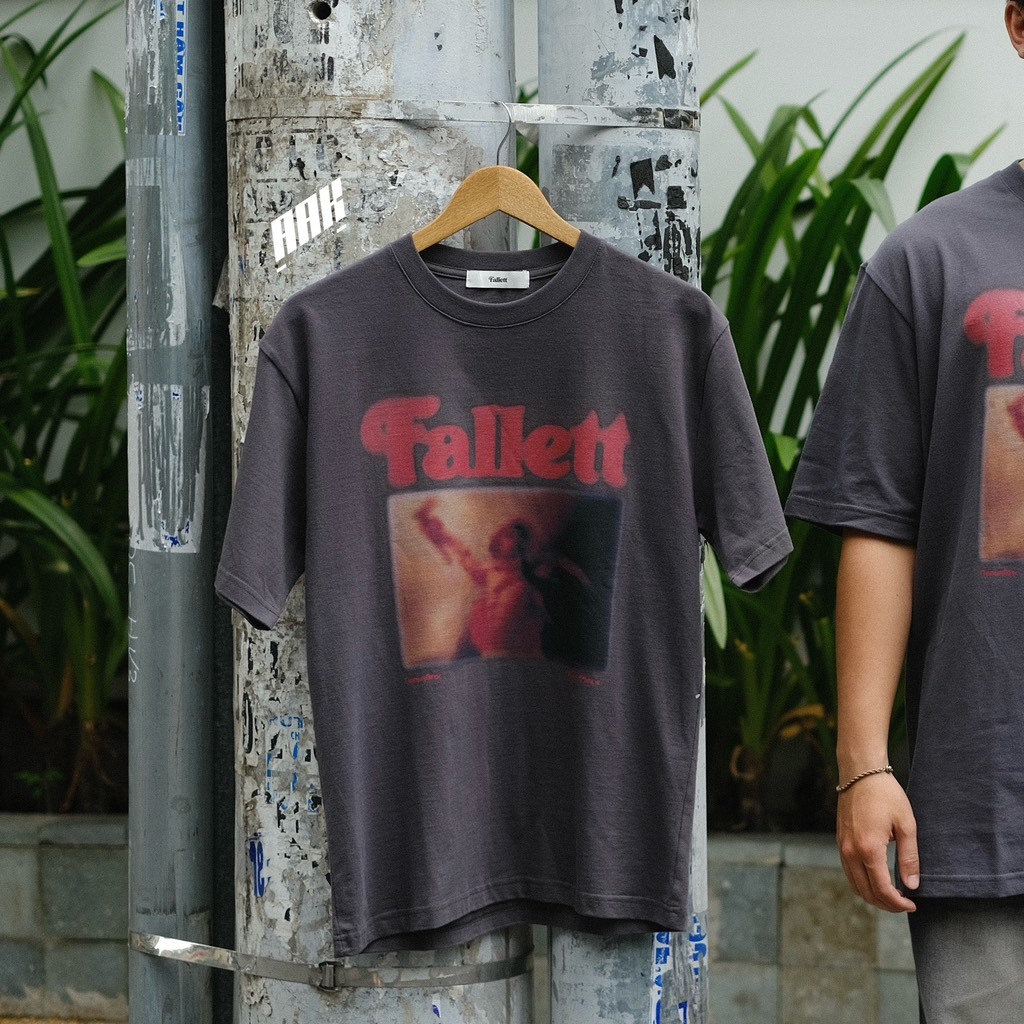 ÁO THUN PHONG CÁCH STREETWEAR HÀN QUỐC THƯƠNG HIỆU FALLETT CHÍNH HÃNG 100%