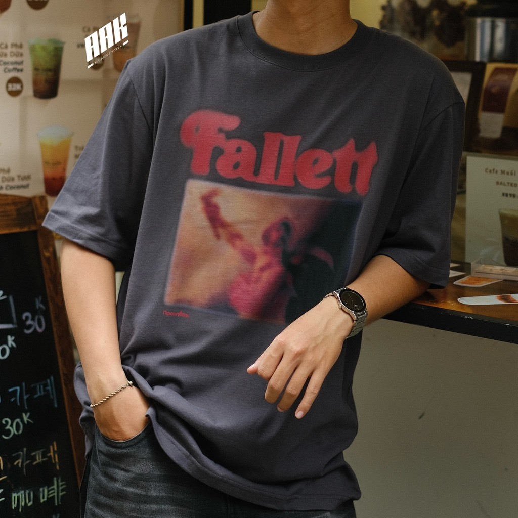 ÁO THUN PHONG CÁCH STREETWEAR HÀN QUỐC THƯƠNG HIỆU FALLETT CHÍNH HÃNG 100%