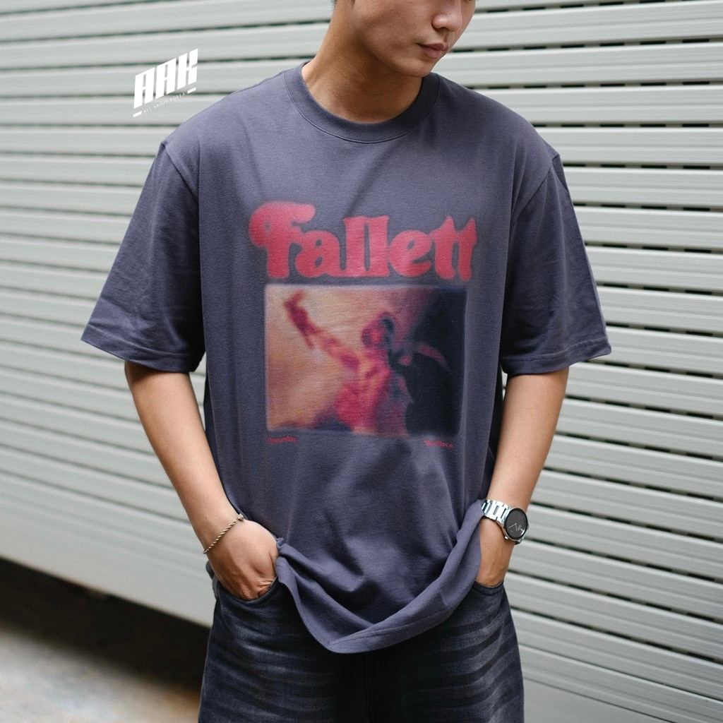 ÁO THUN PHONG CÁCH STREETWEAR HÀN QUỐC THƯƠNG HIỆU FALLETT CHÍNH HÃNG 100%