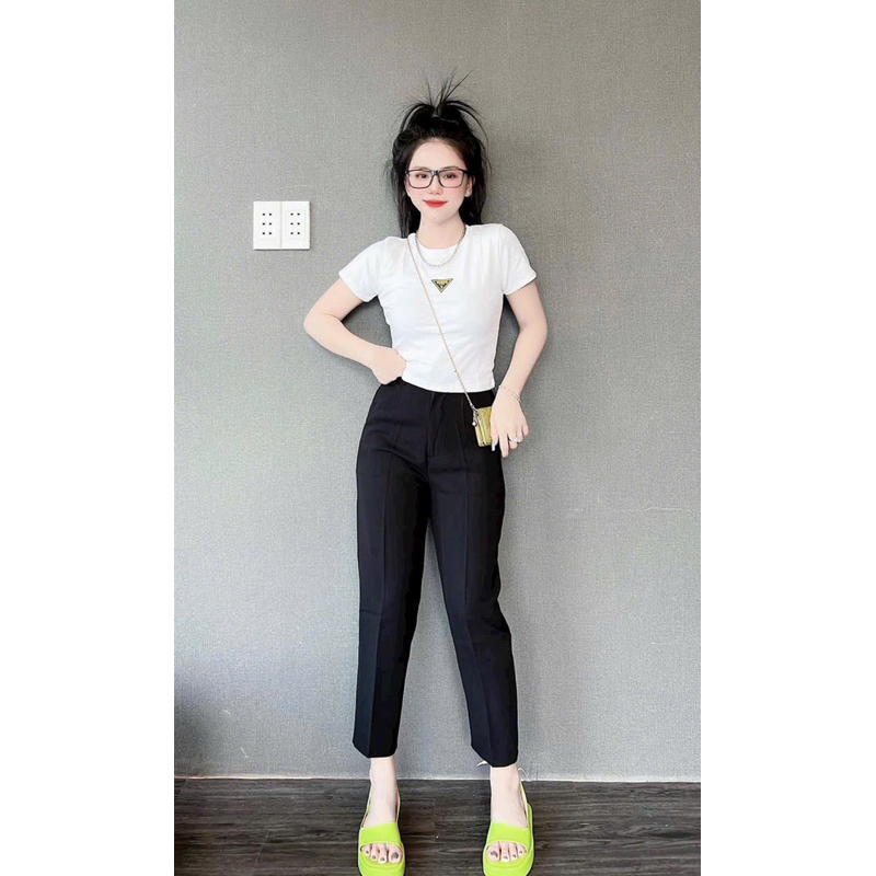 QUẦN TÂY BAGGY 9 tất lưng cao