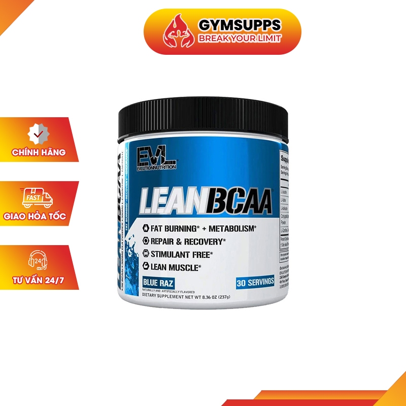 EVL LEAN BCAA 30SER | Hỗ Trợ Giảm Cân Và Phục Hồi Cơ Bắp 30 Lần Dùng - Chính Hãng